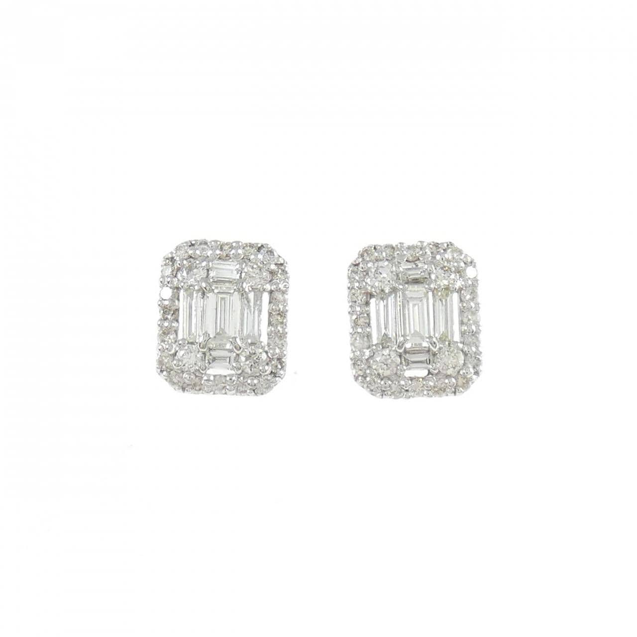 PT900 ダイヤモンド ピアス 0.50CT