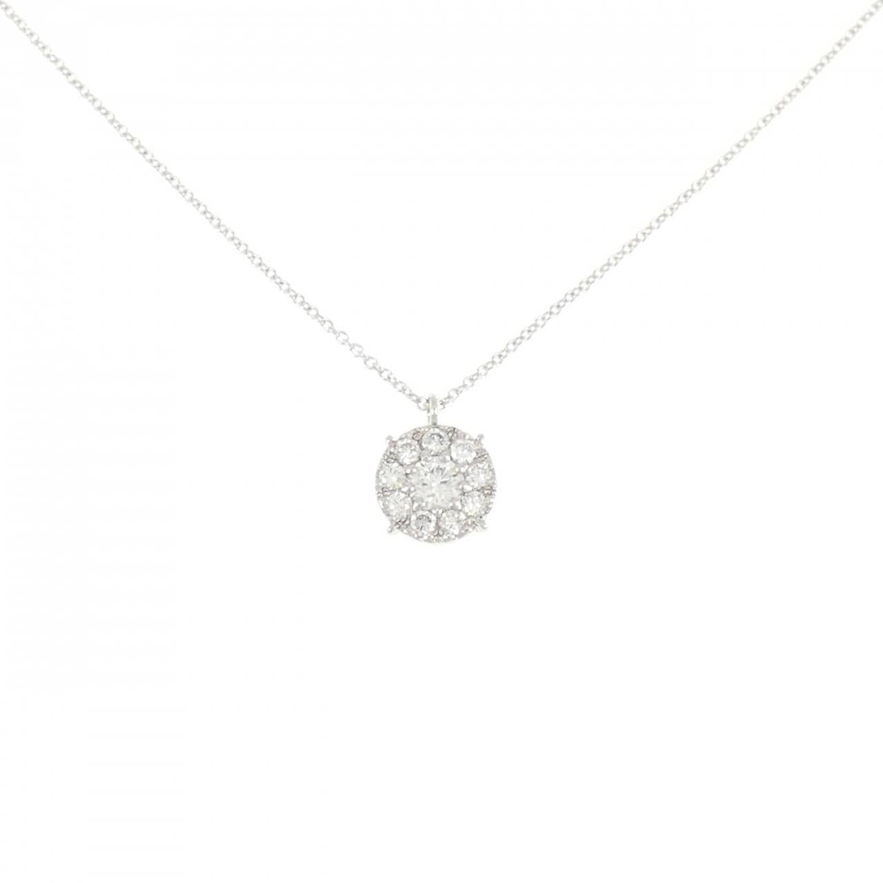 K18WG ダイヤモンド ネックレス 0.21CT
