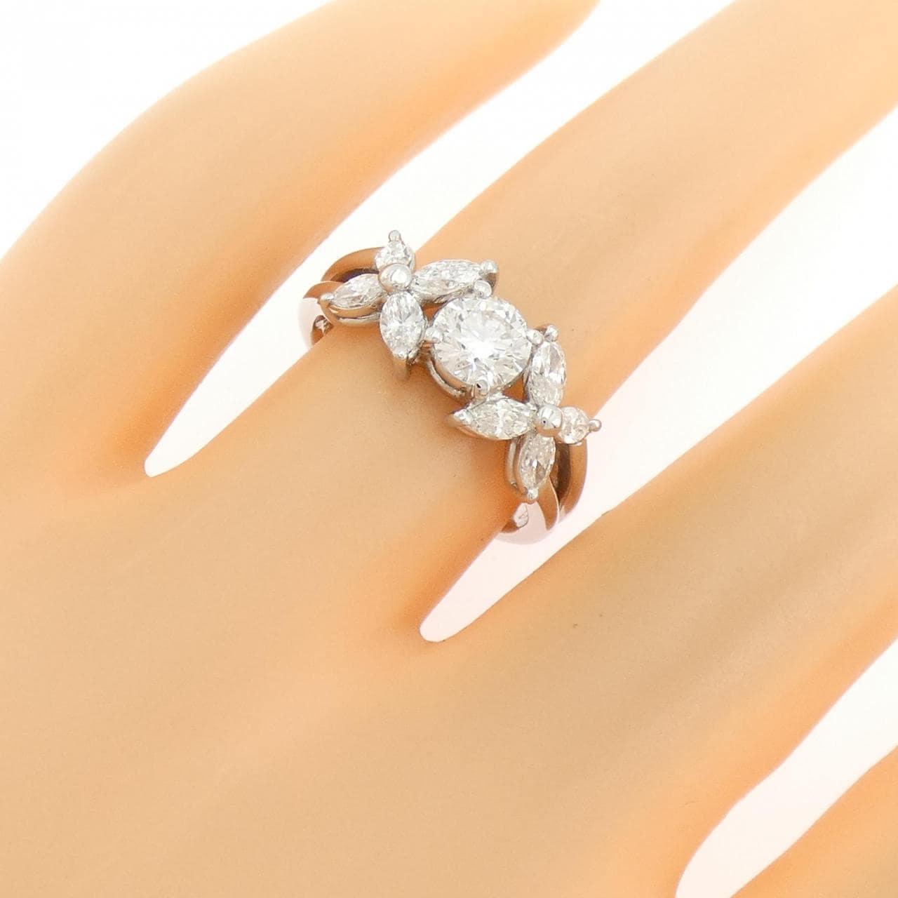 PT900 ダイヤモンド リング 0.523CT G VS2 VG