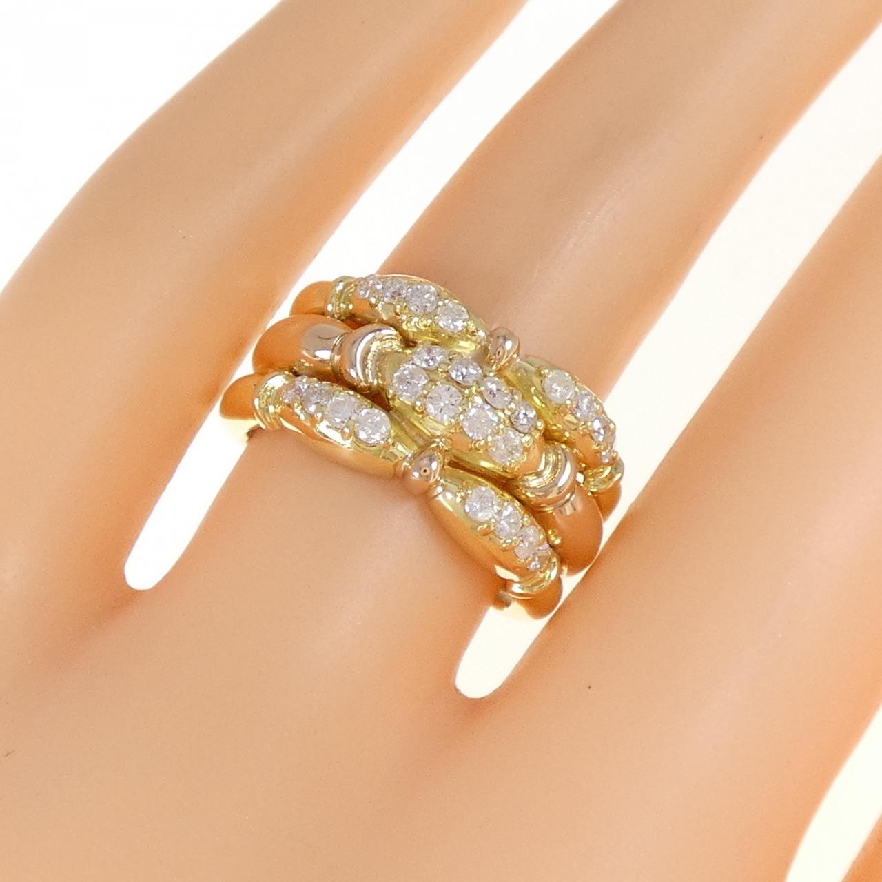 K18YG ダイヤモンド リング 0.50CT