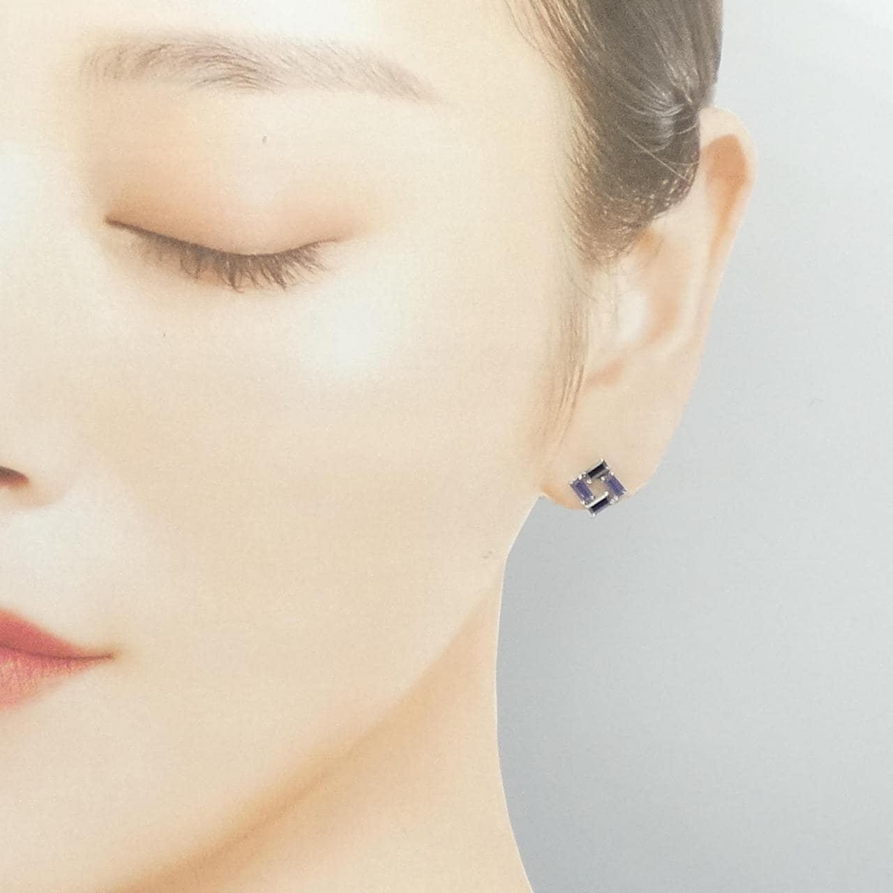 K10WG/K14WG アイオライト ピアス