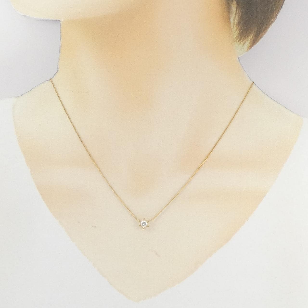 K18YG ダイヤモンド ネックレス 0.23CT