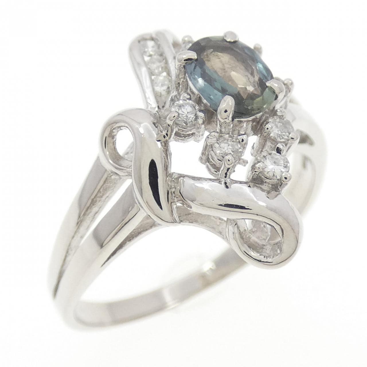 PT900 アレキサンドライト リング 0.34CT