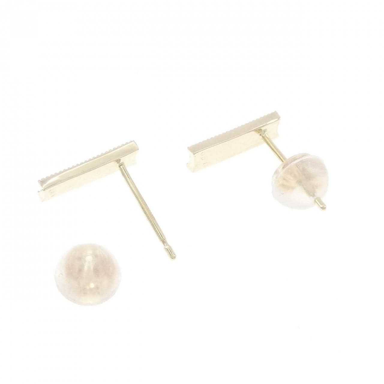 K10YG ダイヤモンド ピアス 0.02CT