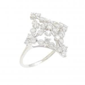 K18WG ダイヤモンド リング 1.00CT