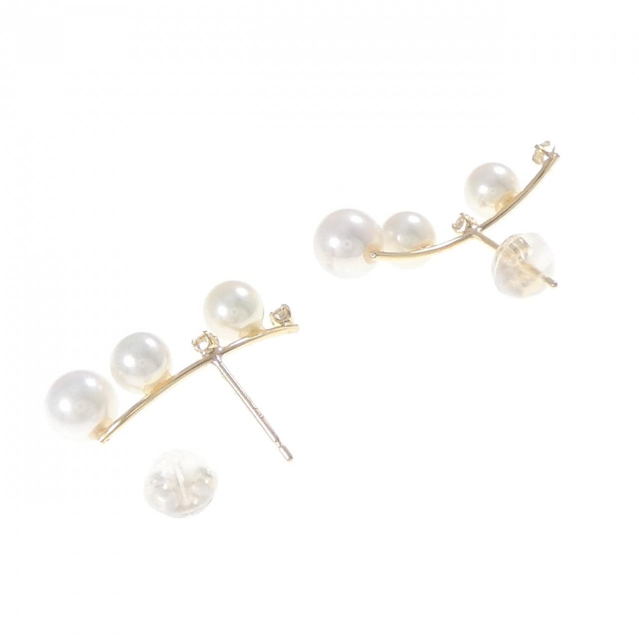 【新品】K18YG アコヤパール ピアス