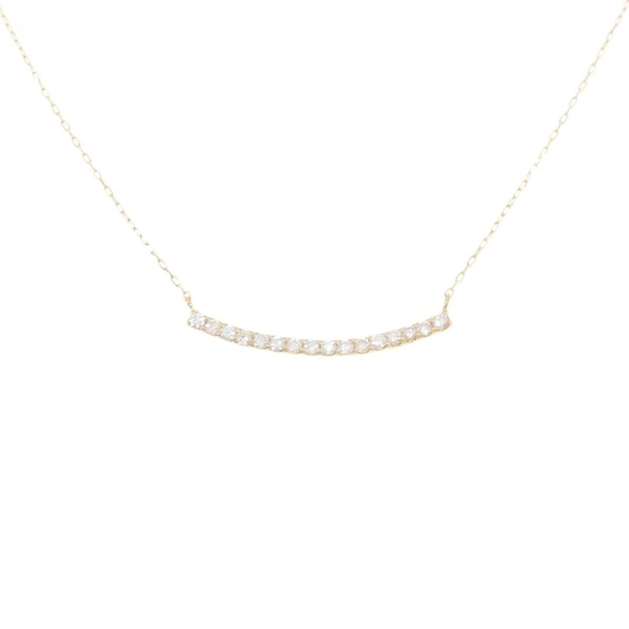 【リメイク】K18YG ダイヤモンド ネックレス 0.20CT