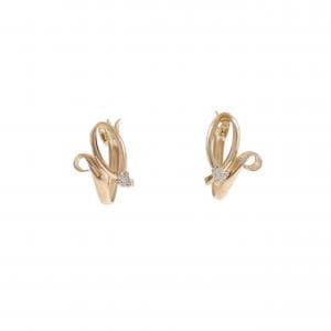 K18PG/K18YG ダイヤモンド ピアス 0.02CT