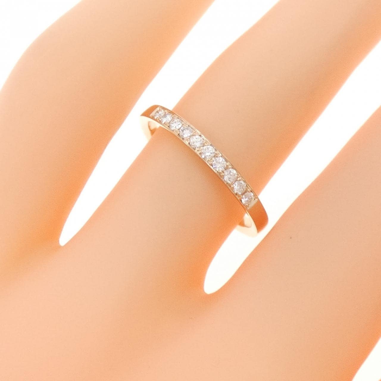 750PG ダイヤモンド リング 0.12CT