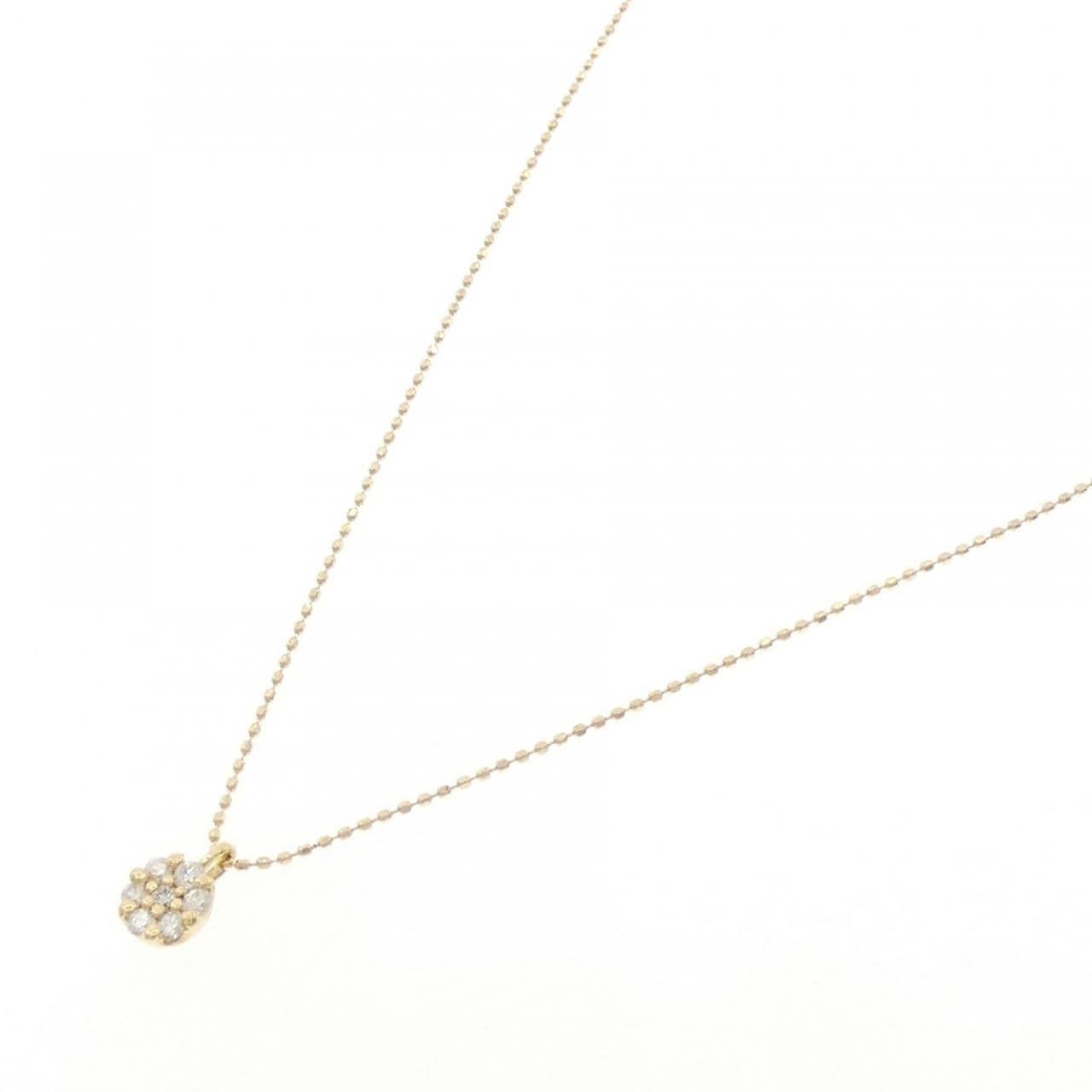 K18YG ダイヤモンド ネックレス 0.17CT