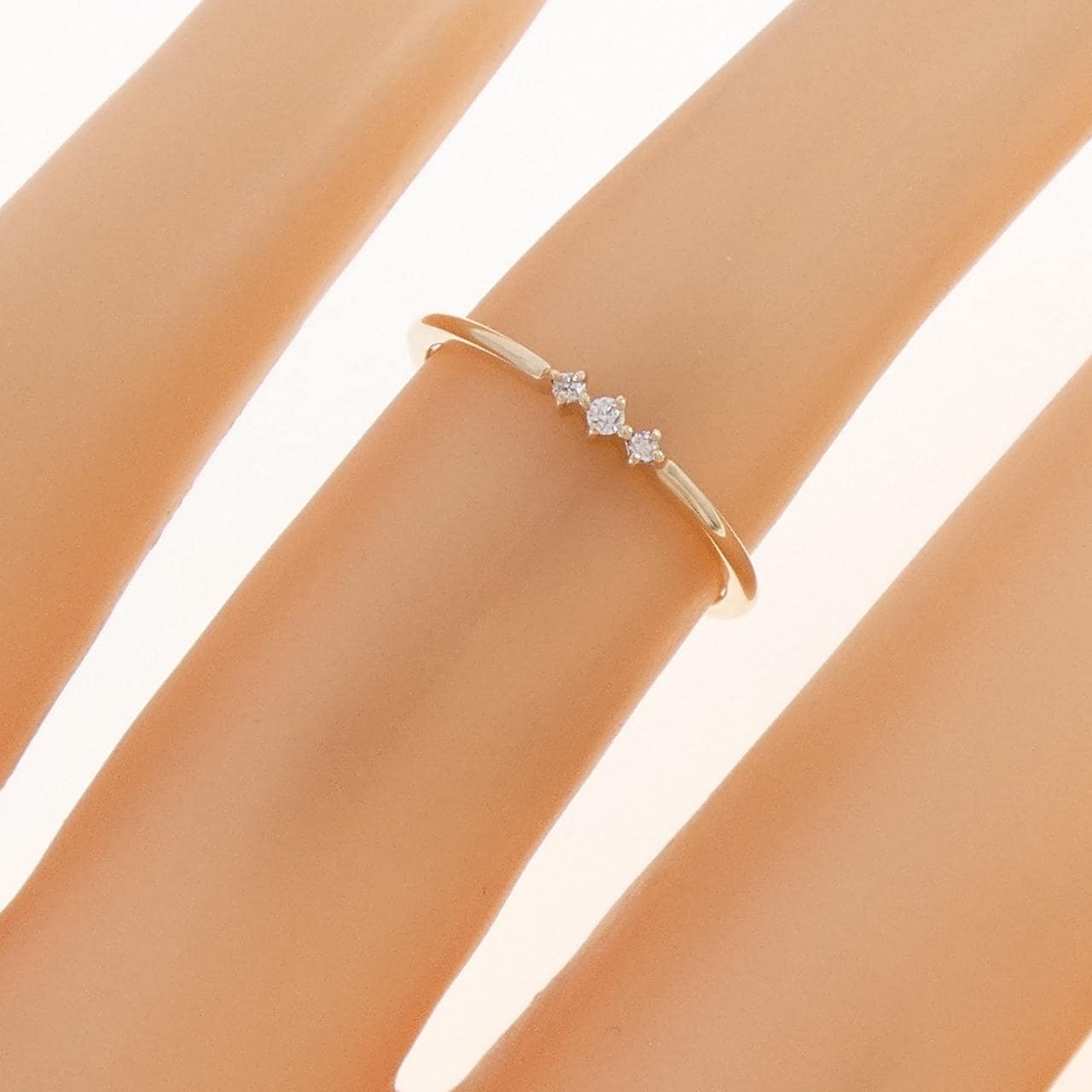 K10YG ダイヤモンド リング 0.02CT