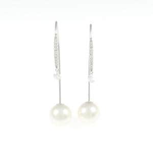 K18WG アコヤパール ピアス 8.6mm