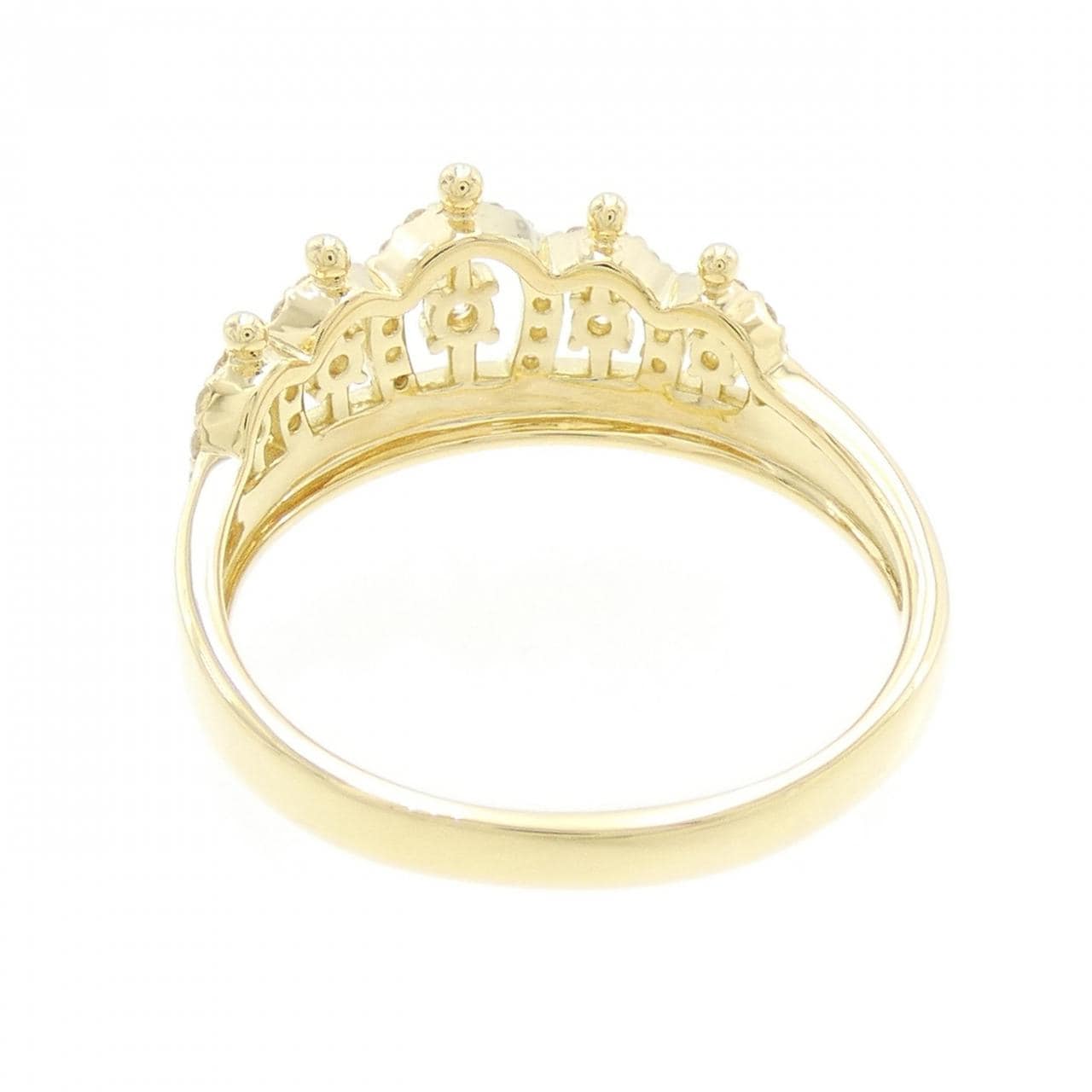 K18YG Tiara Diamond Ring 0.26CT