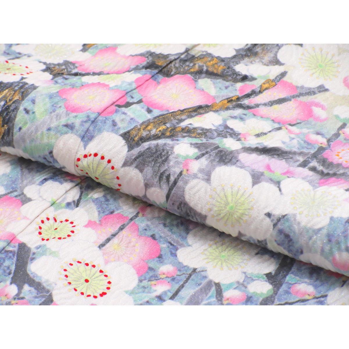 Furisode Kimono by Yamaoka Koto, 2-piece set of kimono and nagajuban