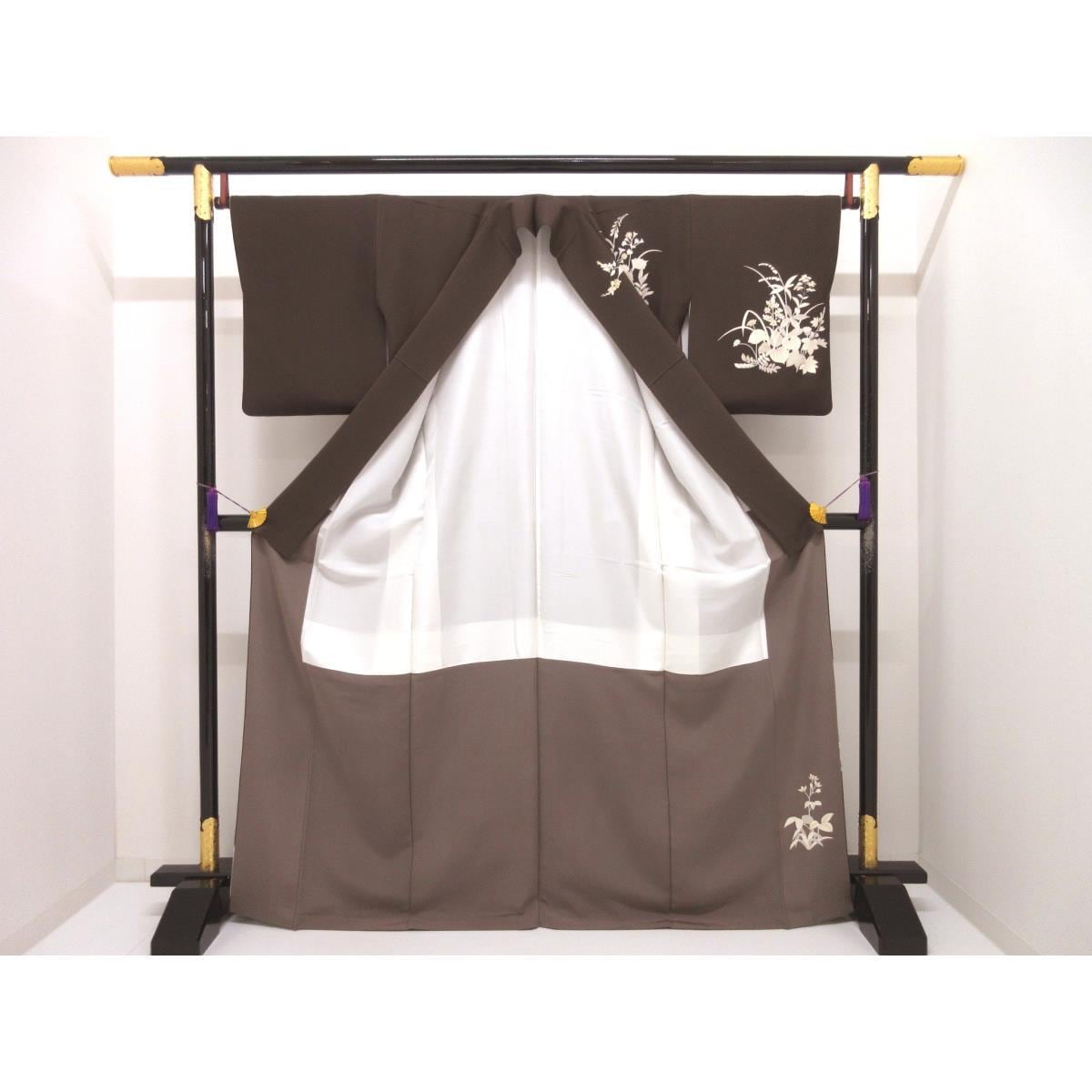 訪問着　友禅金彩加工　ボカシ染