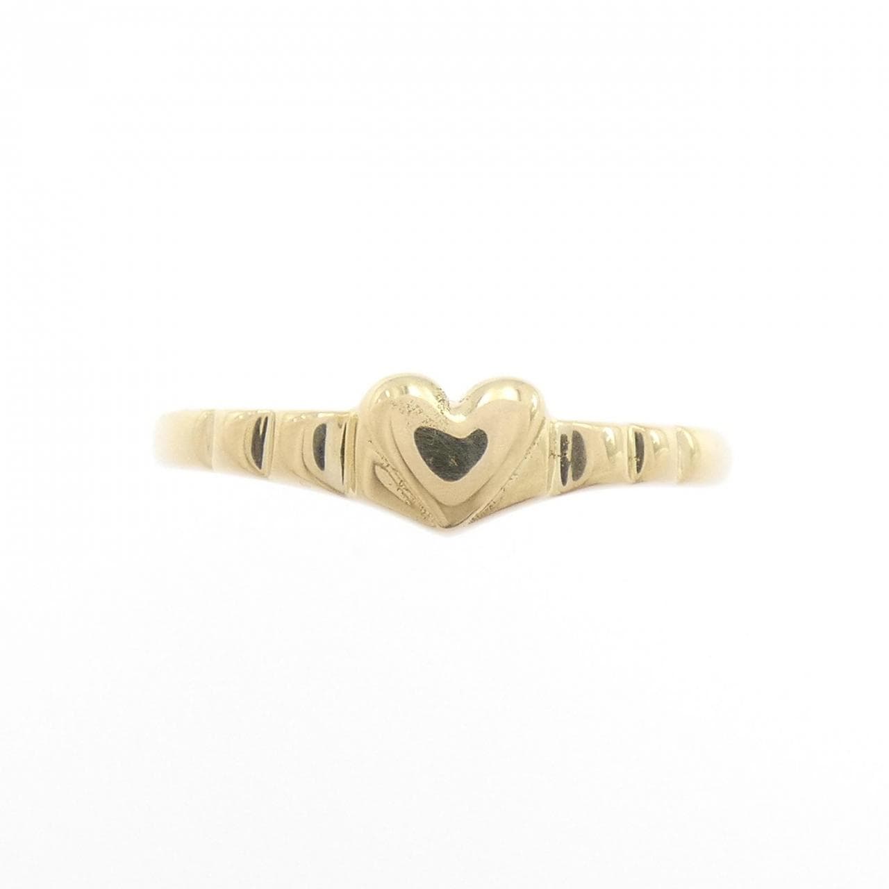 K18YG ハート リング