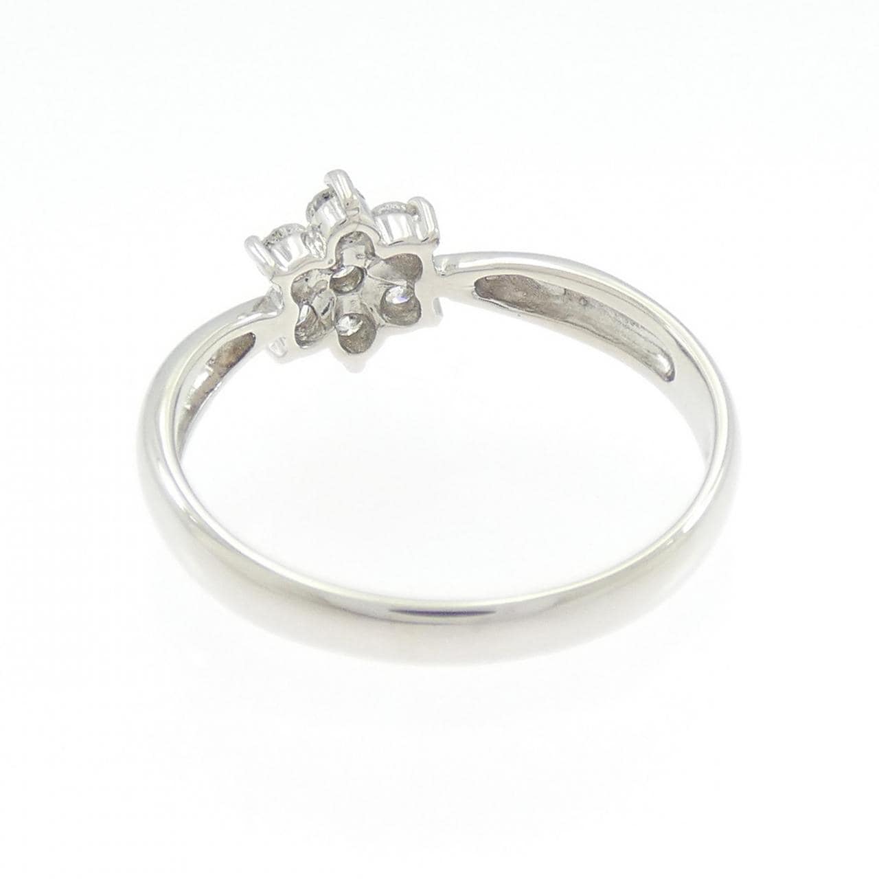 PT900 フラワー ダイヤモンド リング 0.302CT