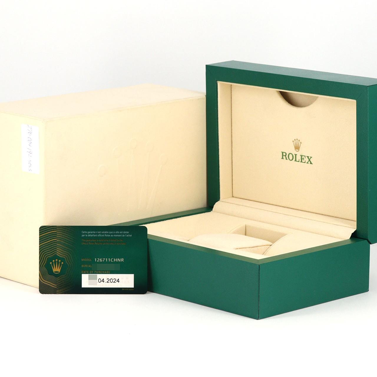 ロレックス GMTマスターⅡ 126711CHNR SSxPG 自動巻 ランダム番