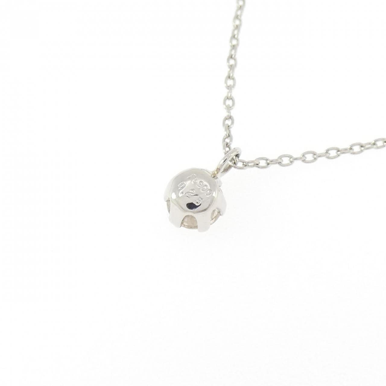 PT900/PT850 ソリティア ダイヤモンド ネックレス 0.25CT