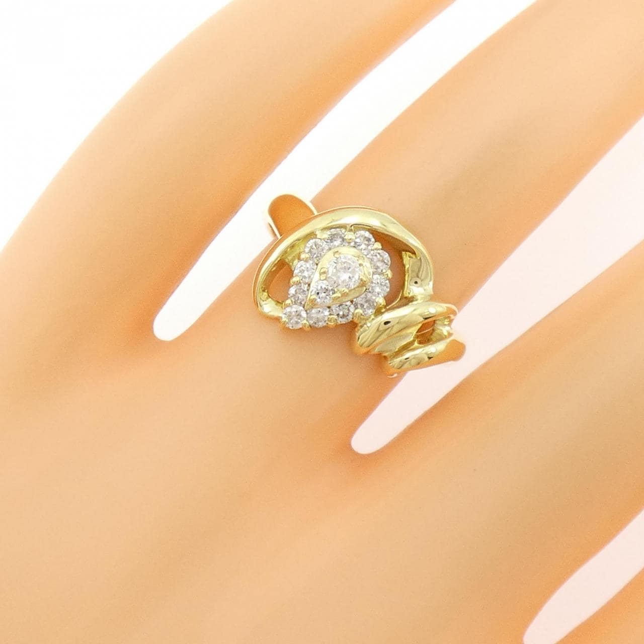 K18YG ダイヤモンド リング 0.30CT