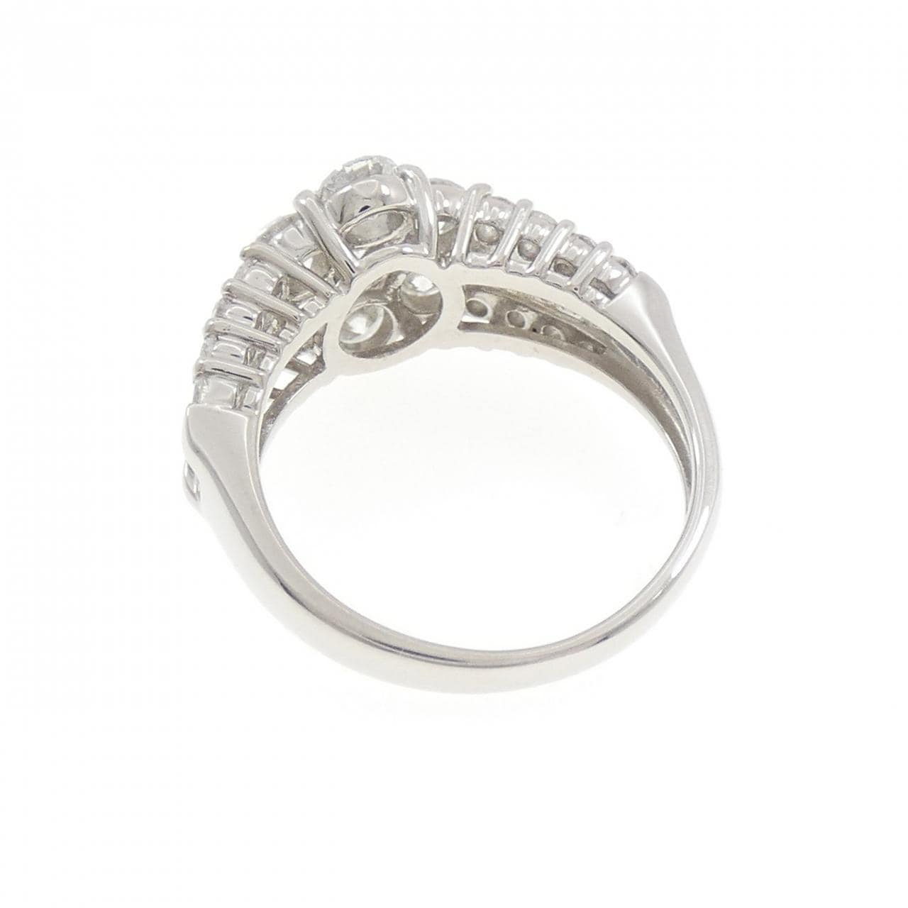 PT900 フラワー ダイヤモンド リング 1.63CT