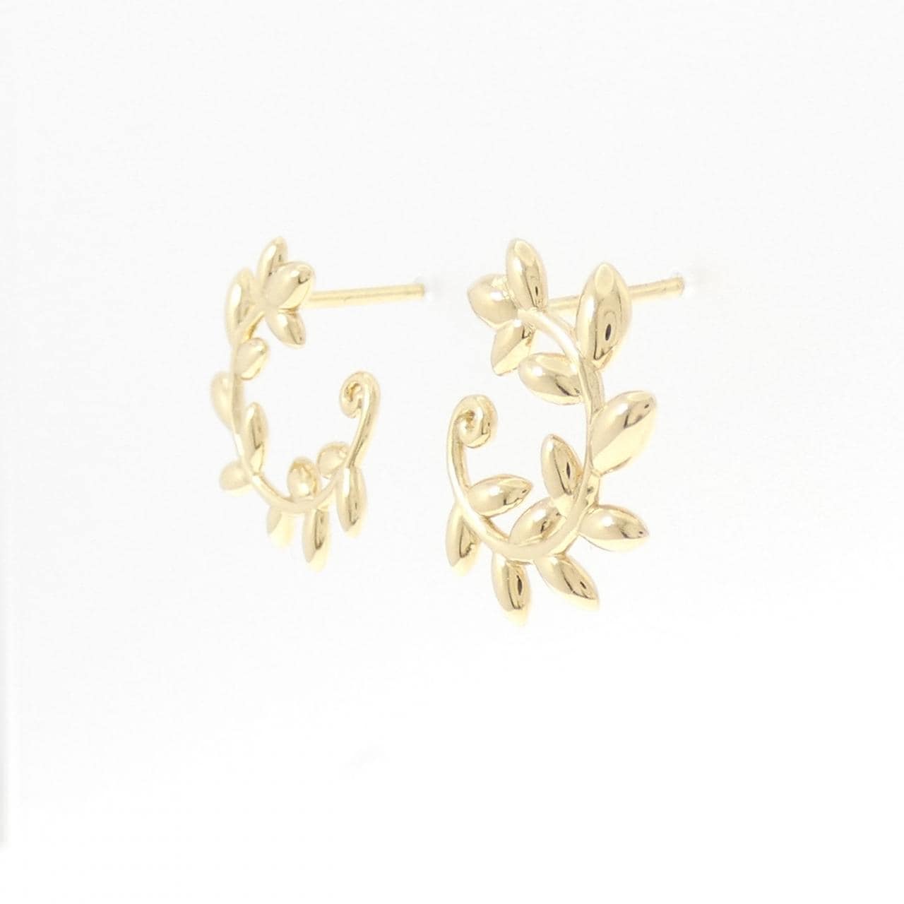 ティファニー オリーブリーフ バイパス フープ スモール ピアス