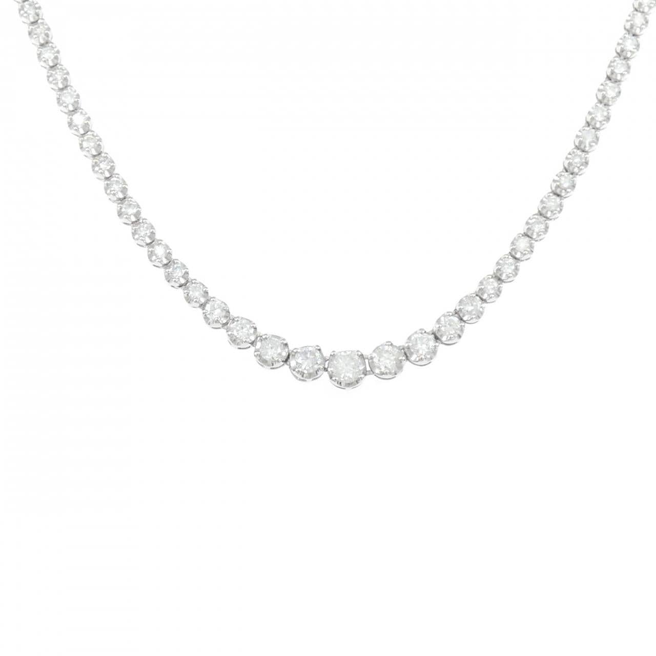 PT900/PT850 ダイヤモンド ネックレス 4.00CT