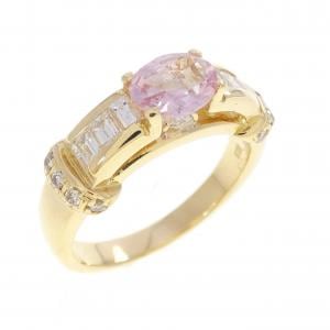 K18YG サファイヤ リング 0.788CT