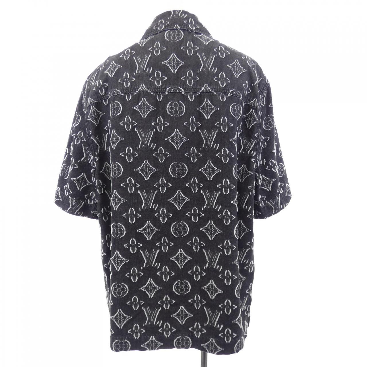 ルイヴィトン LOUIS VUITTON モノグラムショートスリーブシャンブレーシャツ HPS73WARS S／Sシャツ