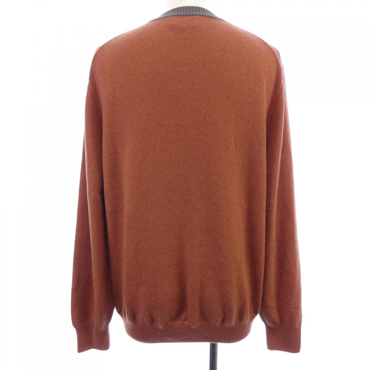 エルメス HERMES ラウンドネックニット ダブルリブH *22-5710. ニット