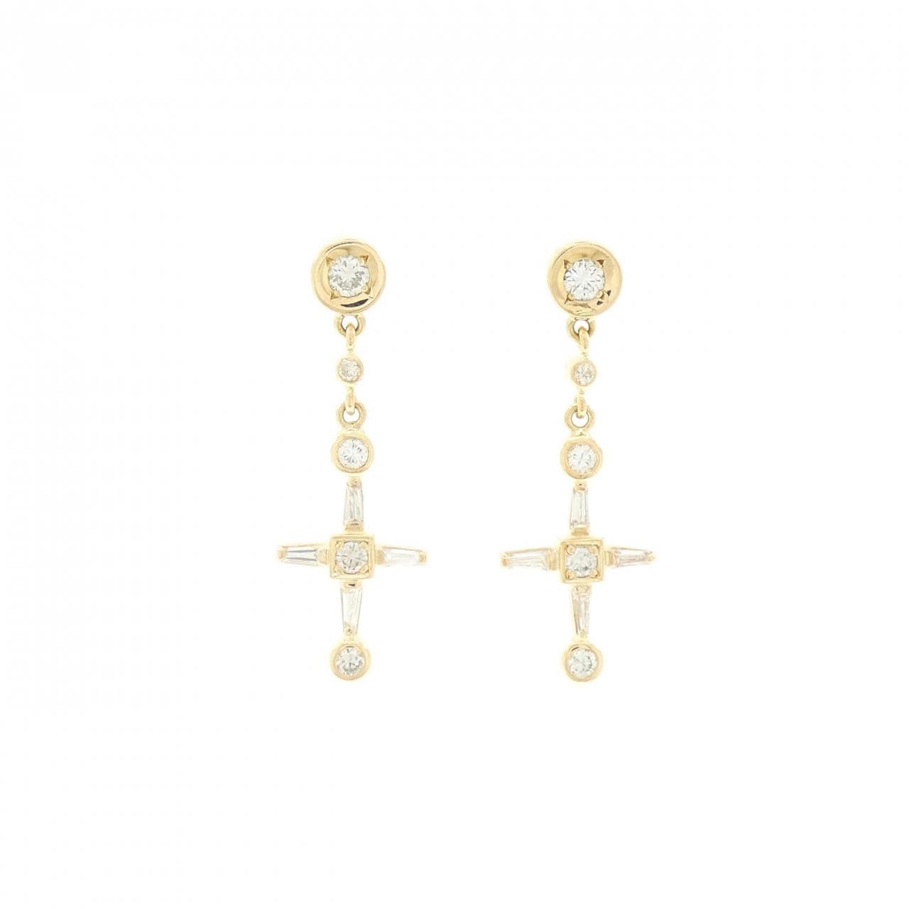 K18YG ダイヤモンド ピアス 0.62CT