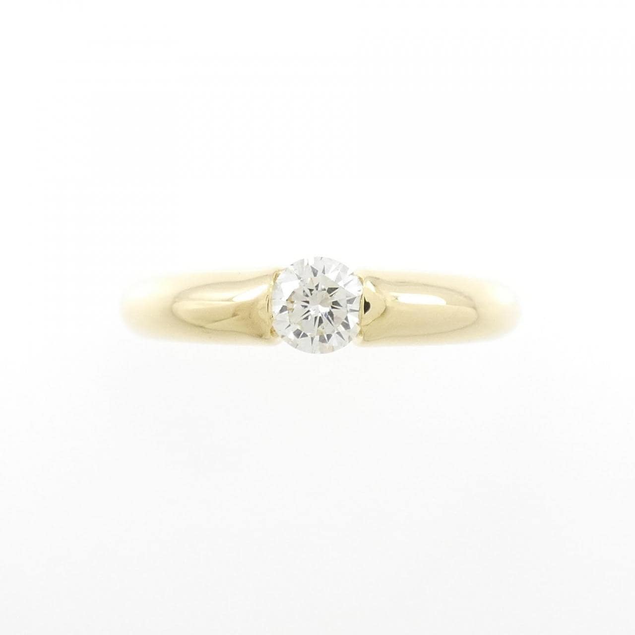 K18YG Solitaire Diamond Ring 0.320CT