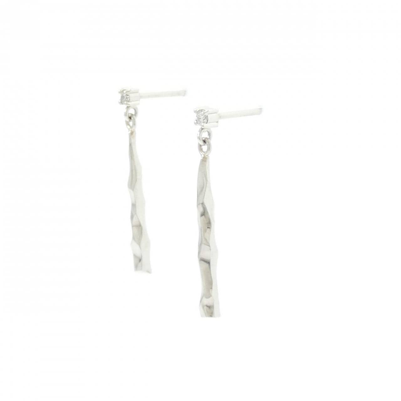 PT900 ダイヤモンド ピアス