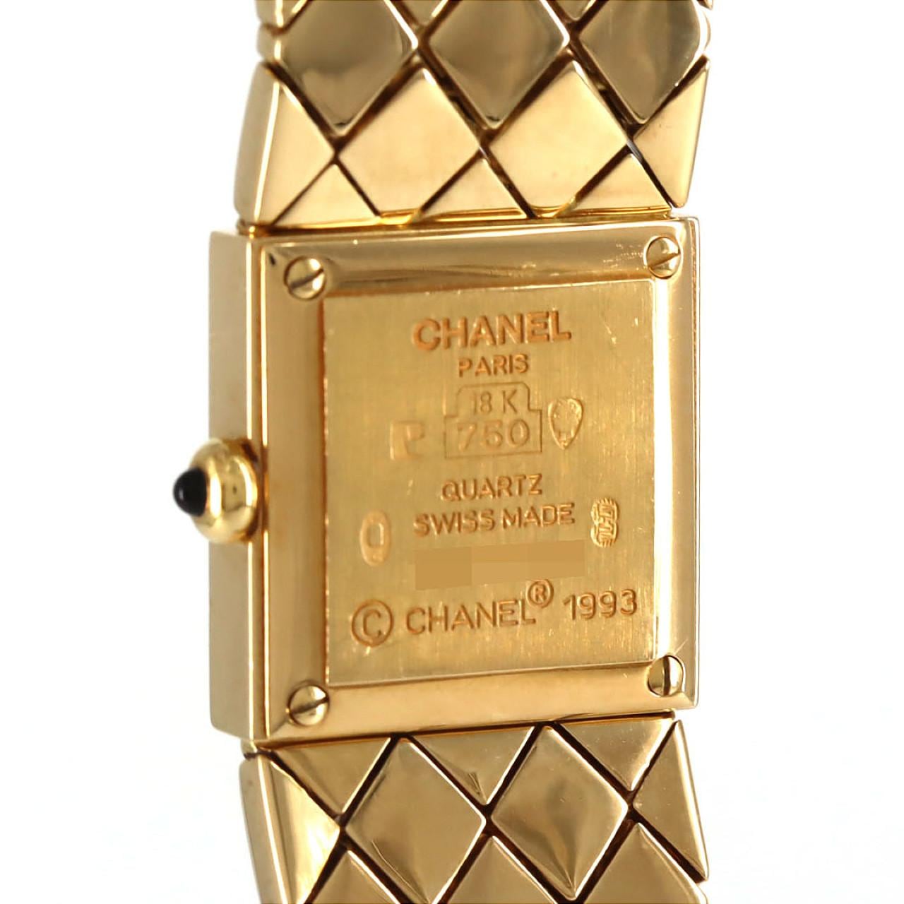 【ノーメンテナンス還元価格】シャネル マトラッセ YG YG クォーツ