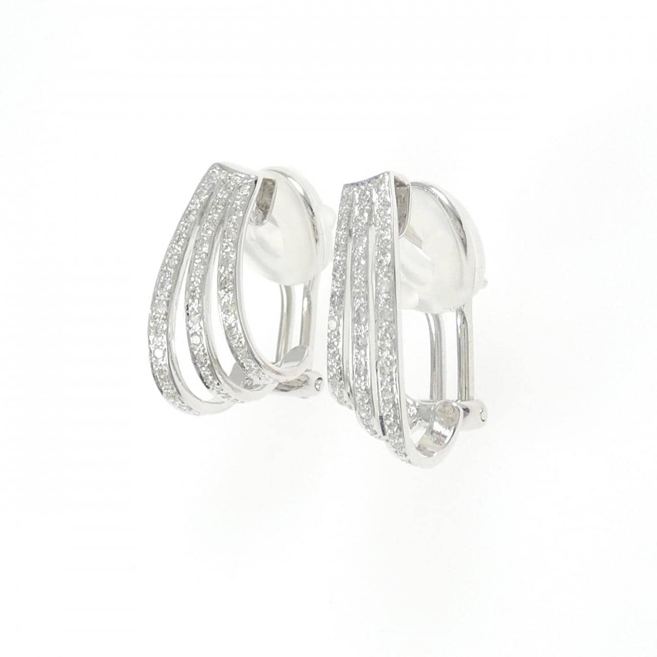 750WG ダイヤモンド ピアス/イヤリング 0.38CT