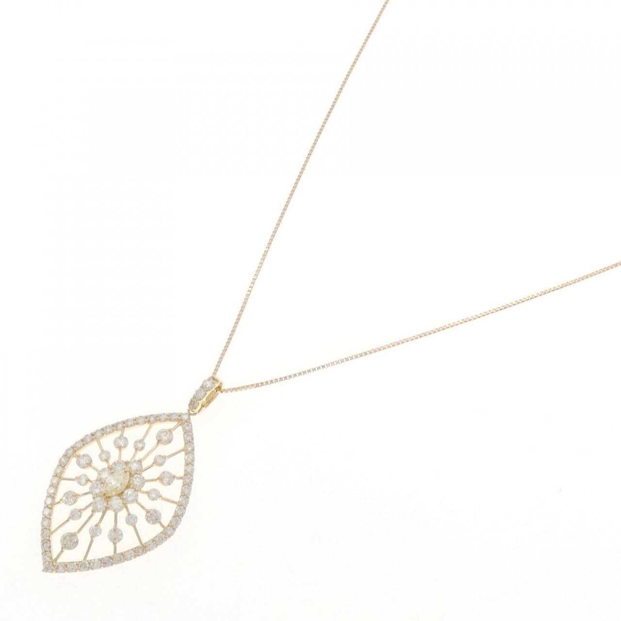 K18YG ダイヤモンド ネックレス 0.18CT