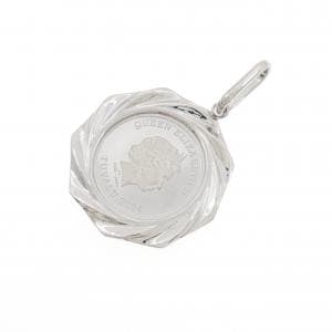 【新品】PT900(枠) コイン ペンダント