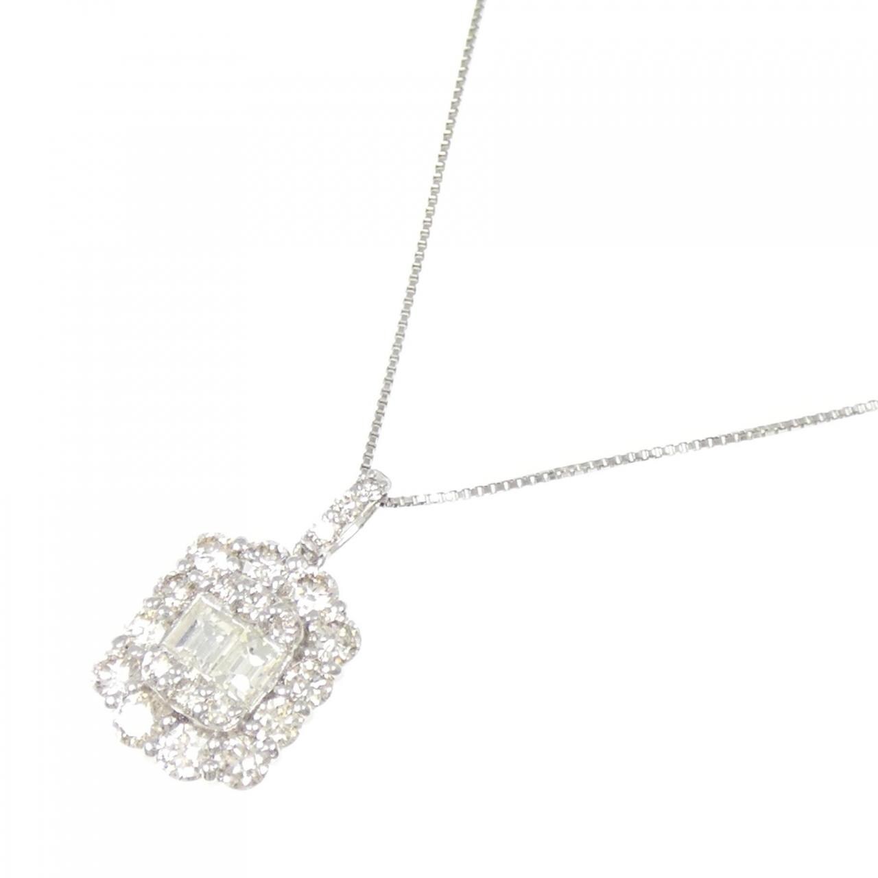 PT900/PT850 ダイヤモンド ネックレス 1.00CT