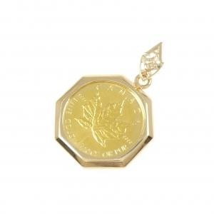 18KYG(枠) コイン ペンダント