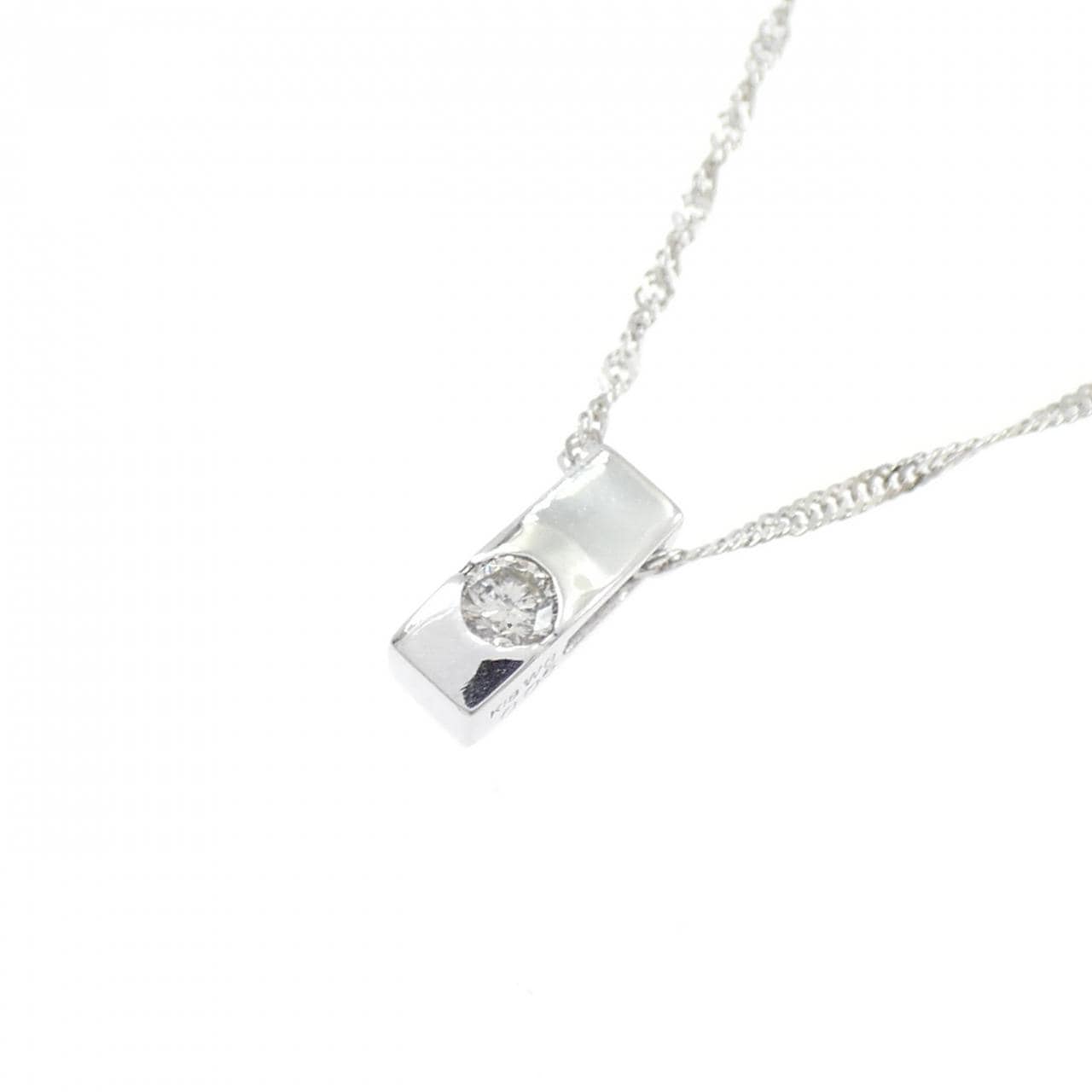 K18WG ダイヤモンド ネックレス 0.05CT
