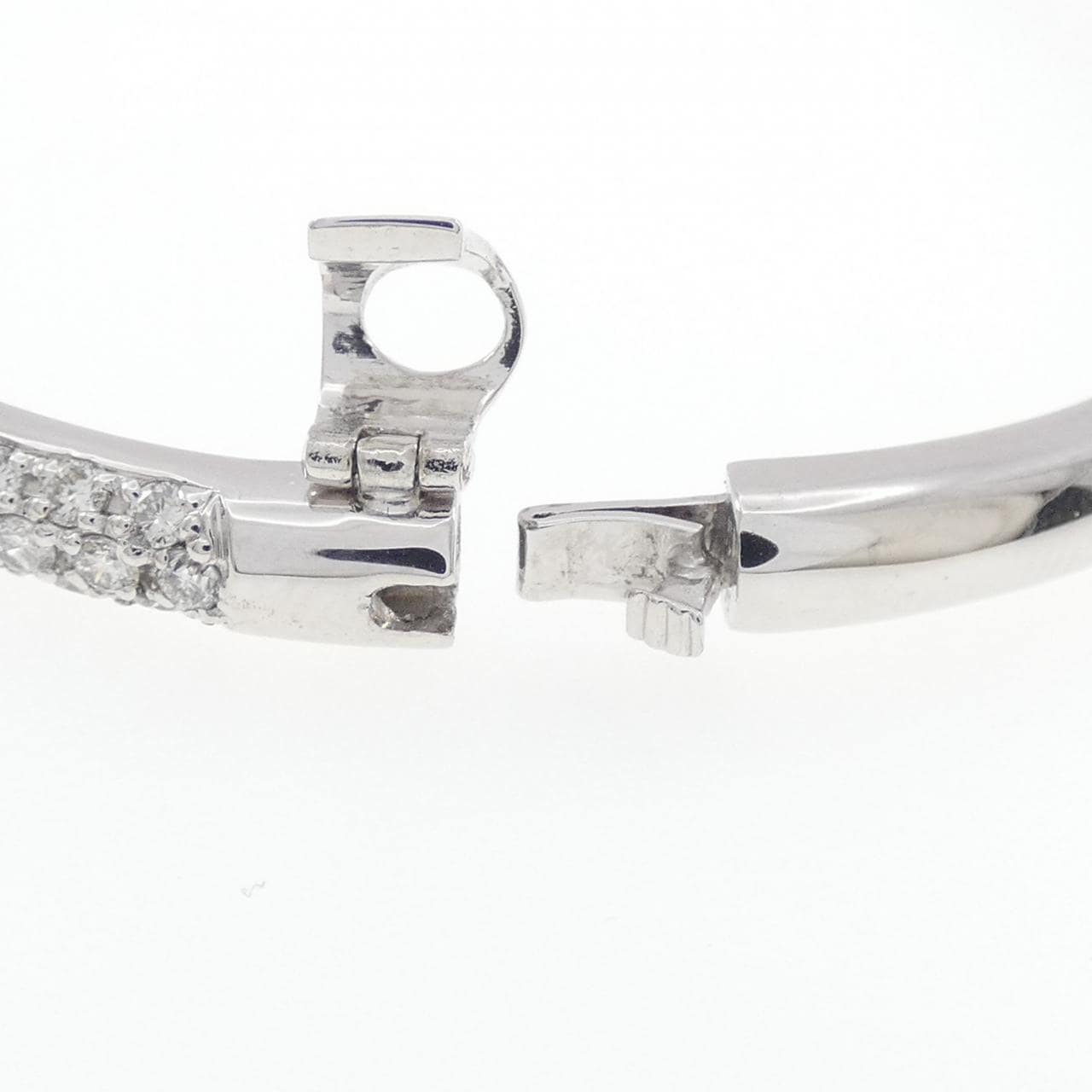 PT900/K14WG ダイヤモンド バングル 2.00CT