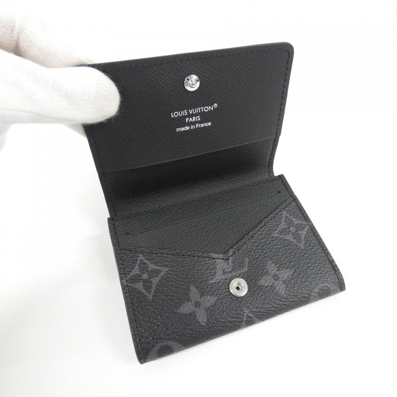 ルイヴィトン モノグラム エクリプス カードケース アンヴェロップ カルト ドゥ ヴィジット M12874 カードケース
