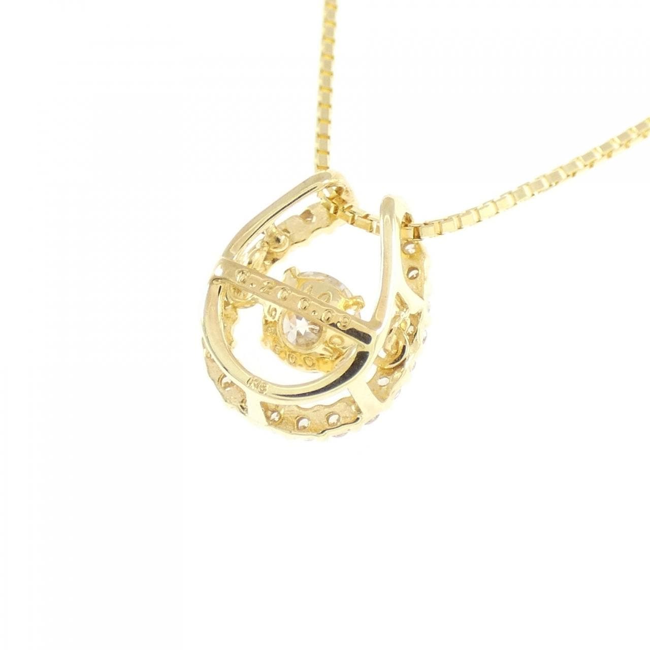 K18YG ダイヤモンド ネックレス 0.20CT