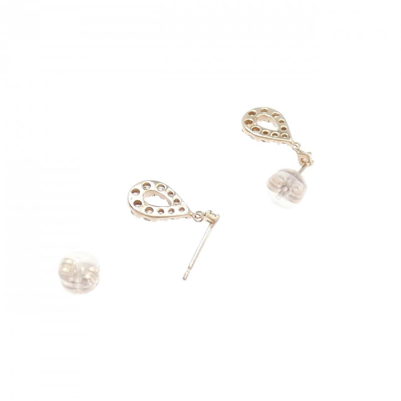 K18PG ダイヤモンド ピアス 0.50CT