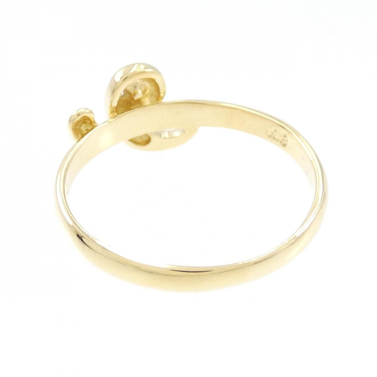 K18YG ダイヤモンド リング 0.024CT