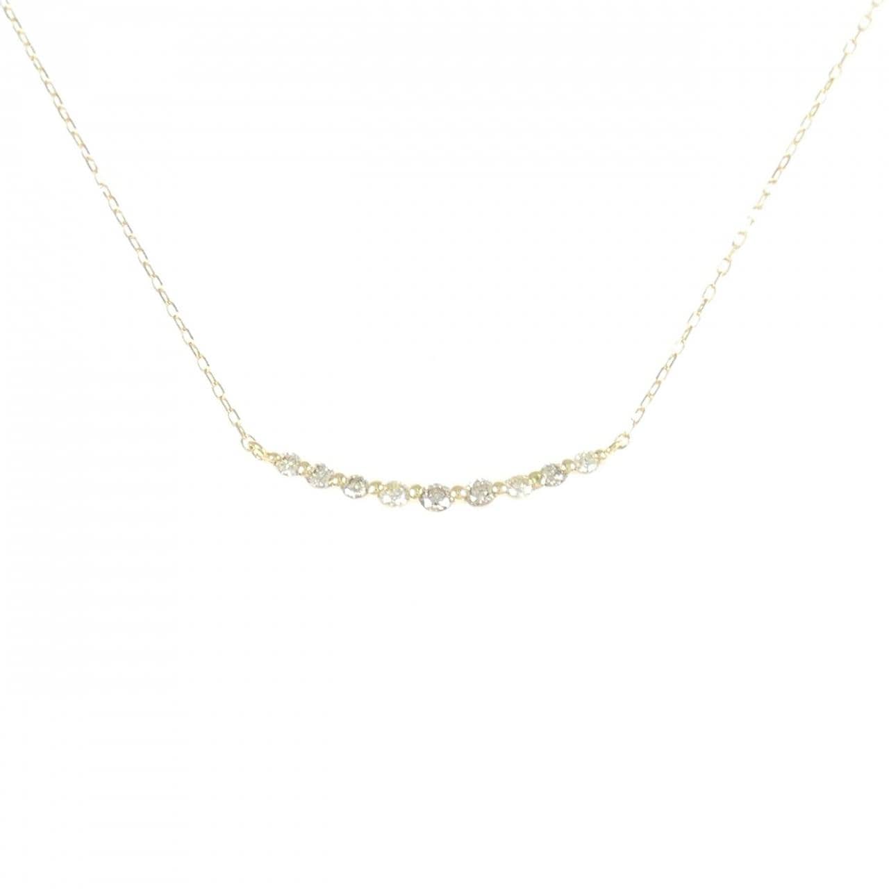 K18YG ダイヤモンド ネックレス 0.10CT