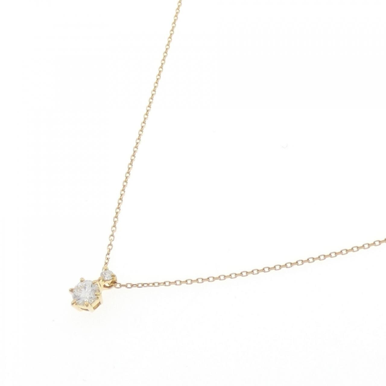 K18YG ダイヤモンド ネックレス 0.20CT