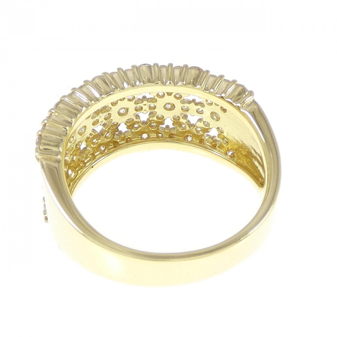 K18YG ダイヤモンド リング 1.10CT