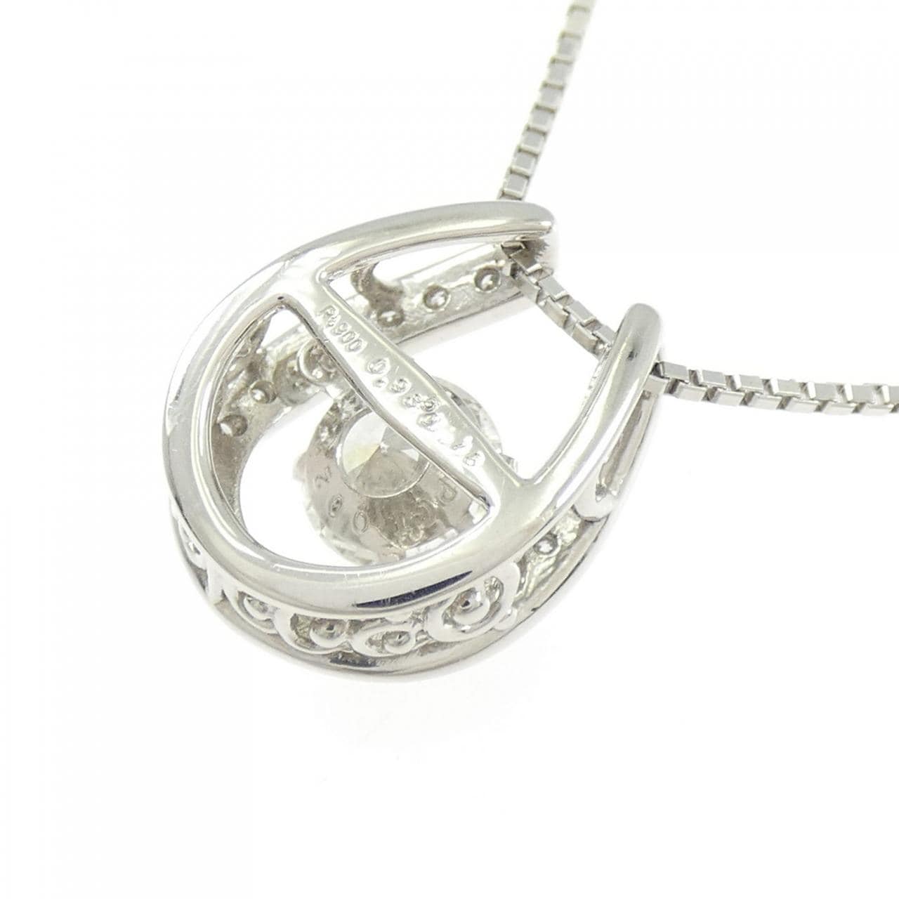 PT900/PT850 ダイヤモンド ネックレス 0.935CT F VS1 Good