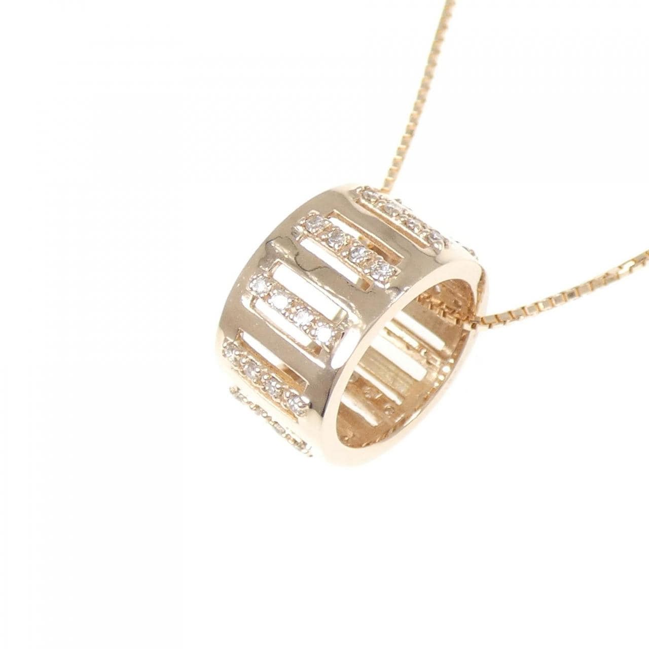 K18PG ダイヤモンド ネックレス 0.21CT